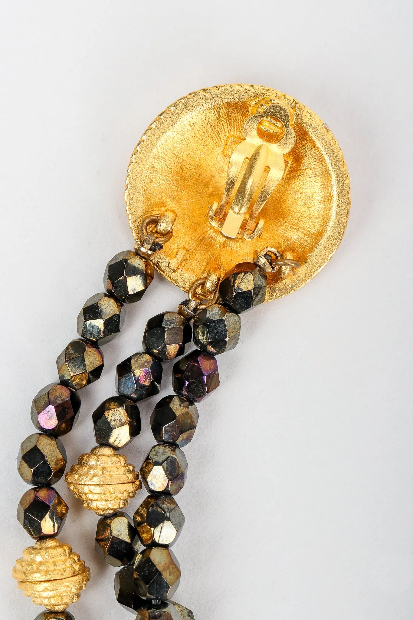 Extra-Long Beaded Drop Earrings