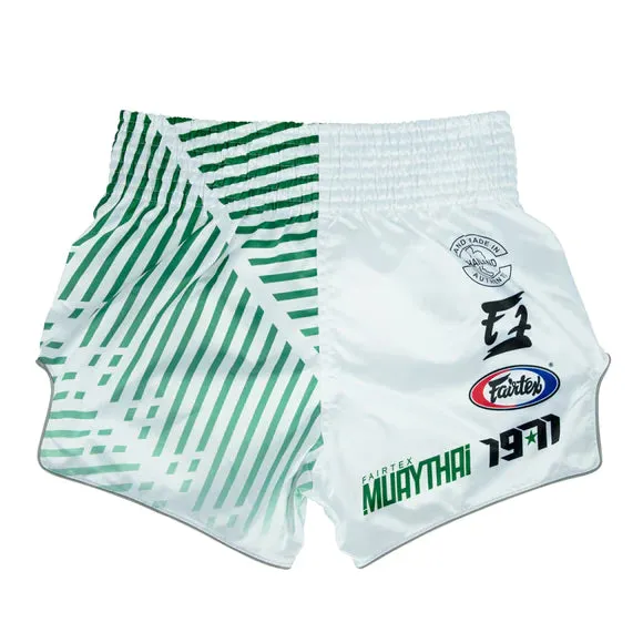 Fairtex Muay Thai Shorts BS1923 Racer White