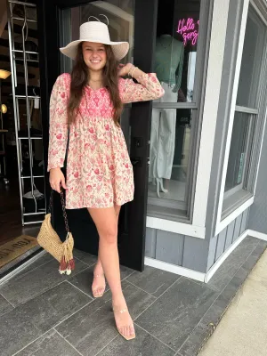 FINAL SALE Boho Floral Dress