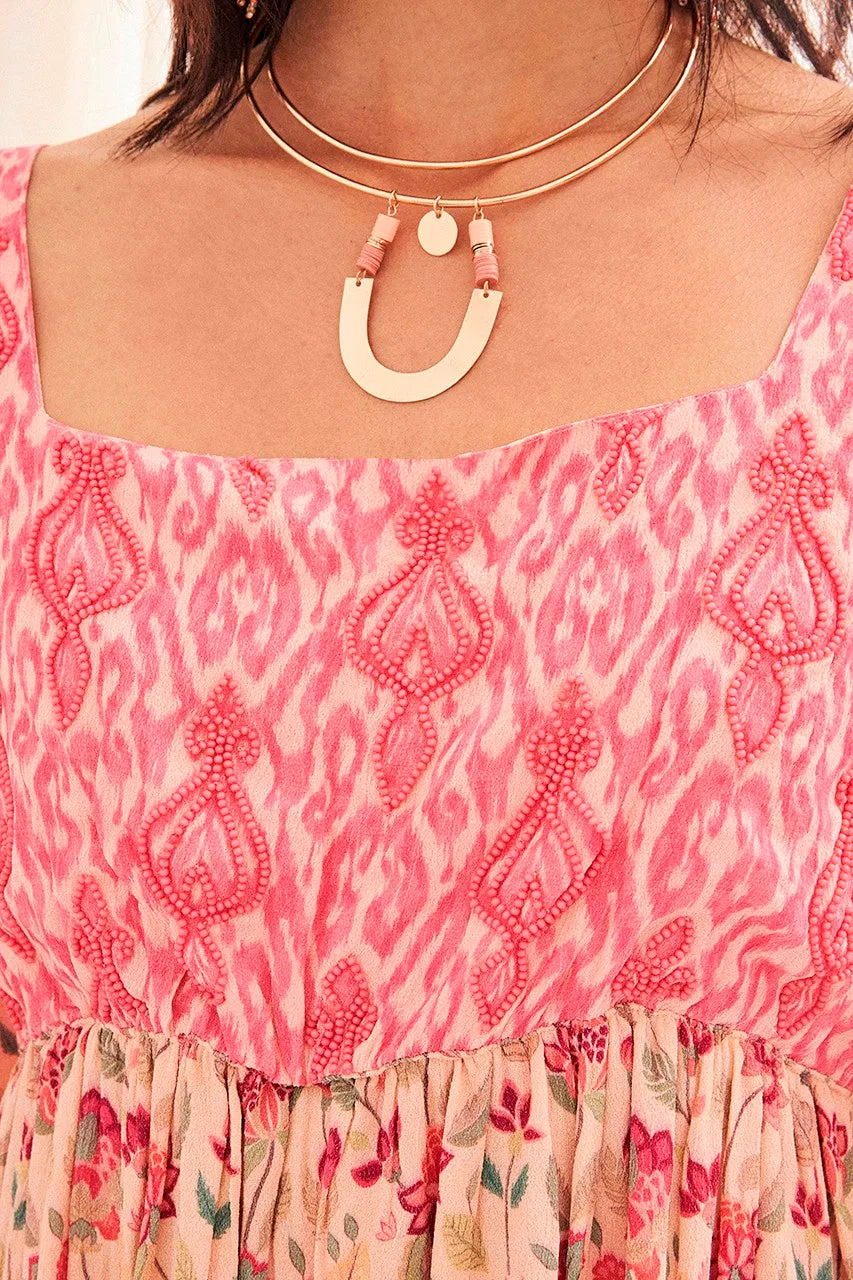 FINAL SALE Boho Floral Dress
