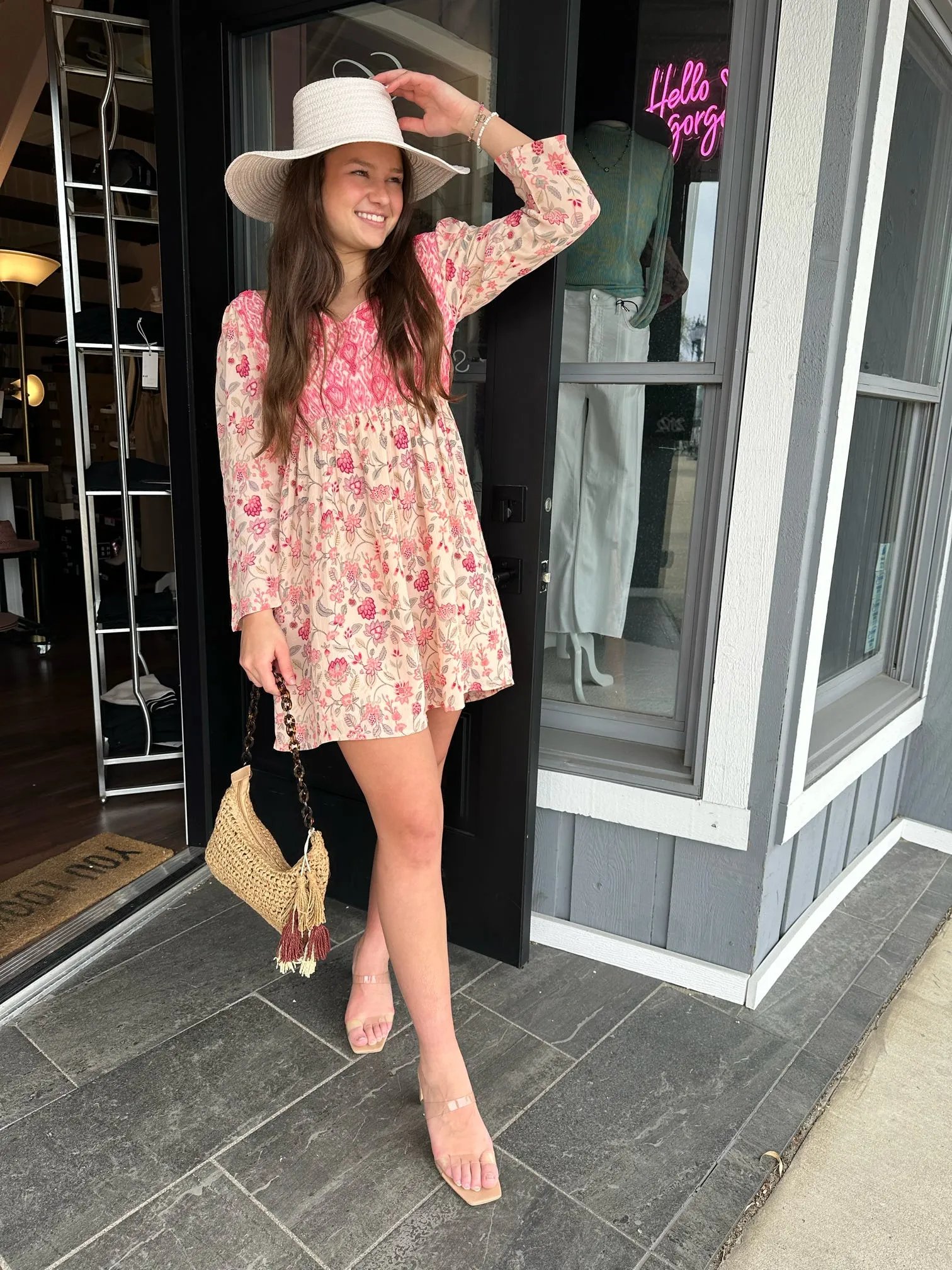 FINAL SALE Boho Floral Dress
