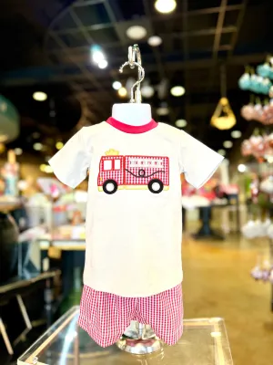 Firetruck Short Set