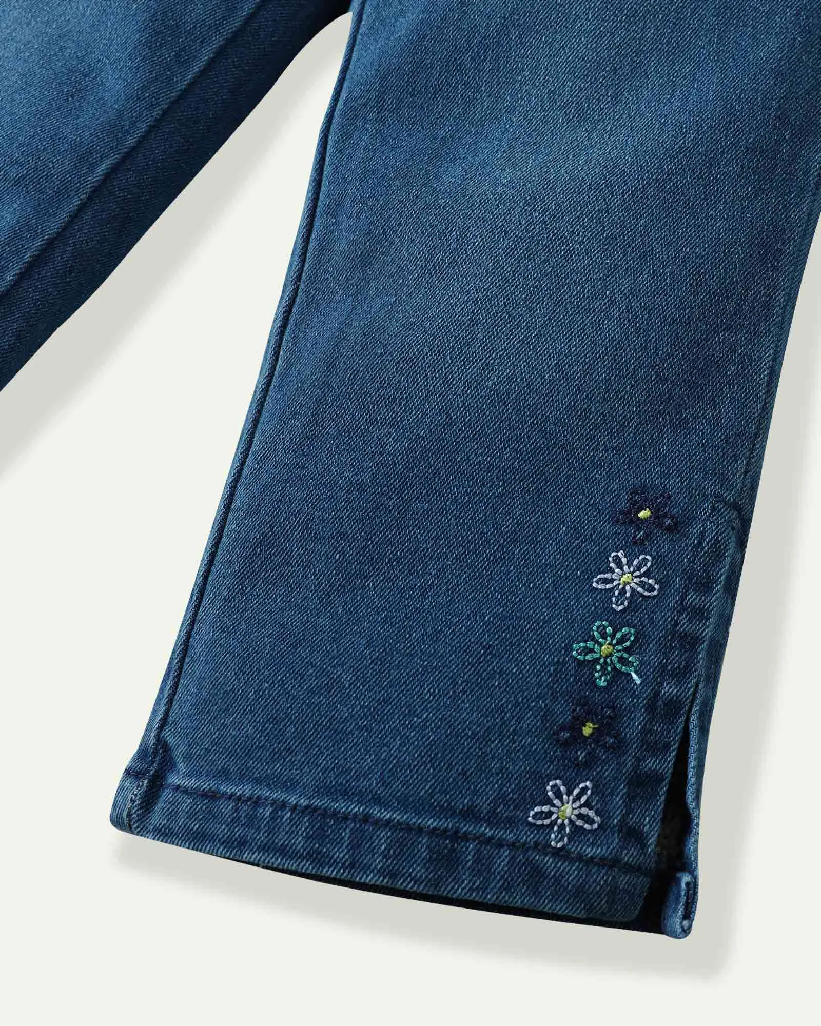 Floral Embroidered Jeans