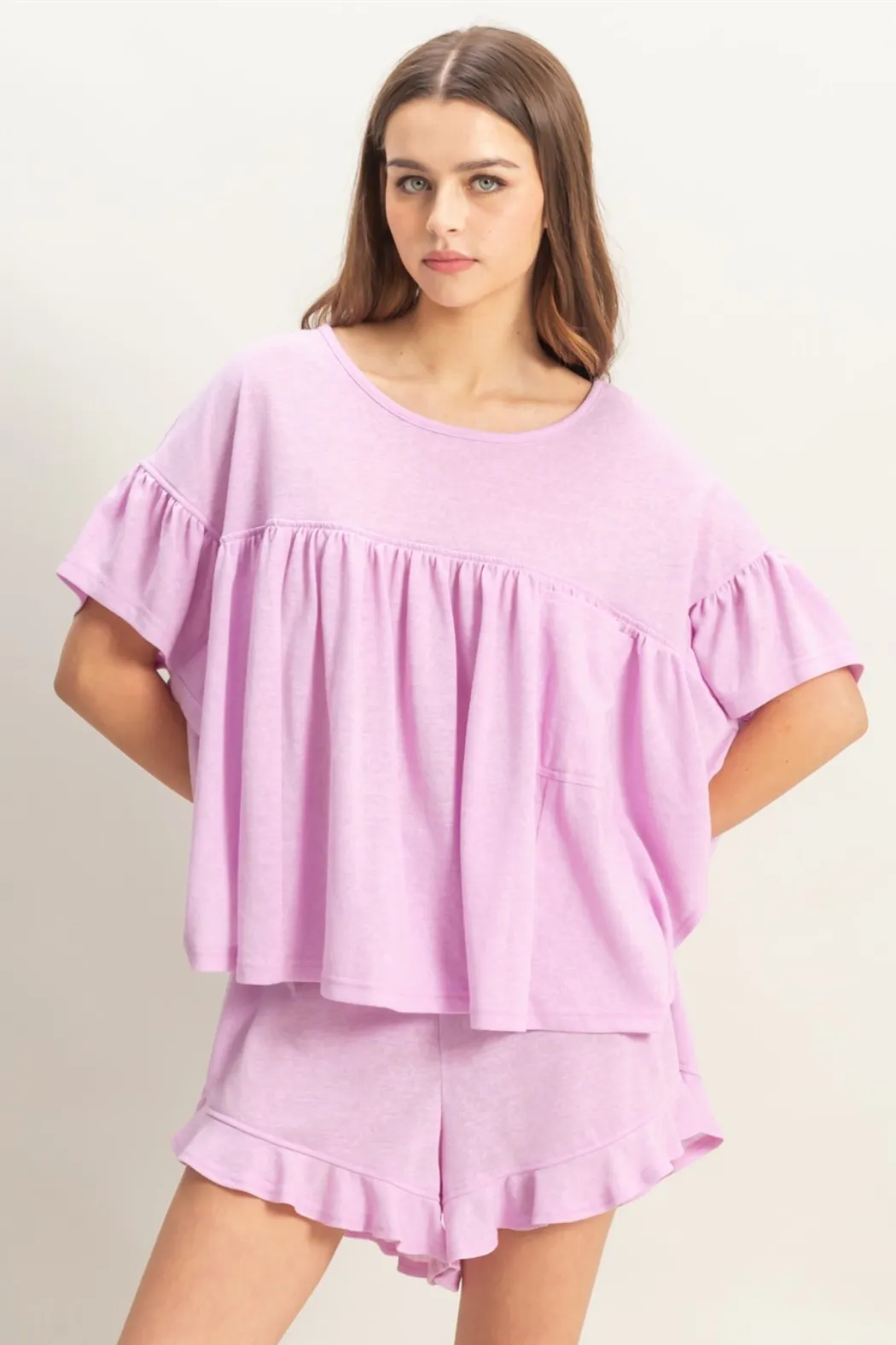 Flutter Elastic Waist Short
