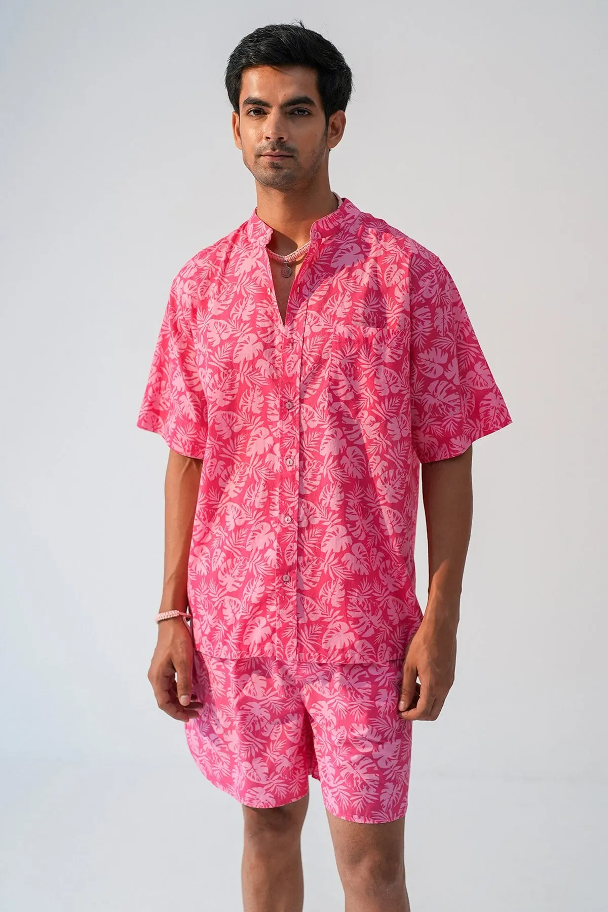 Fuchsia Heavy Poplin Shorts