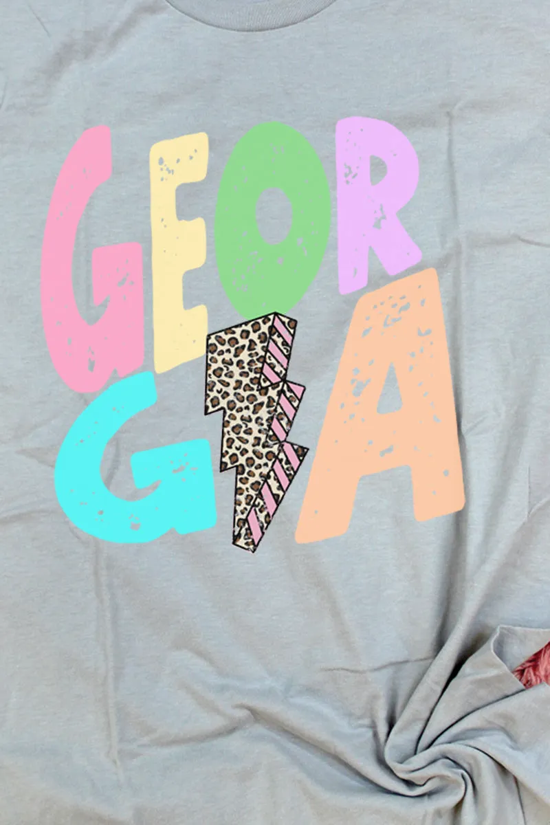 Georgia Bolt Pastel Unisex Blend Tee