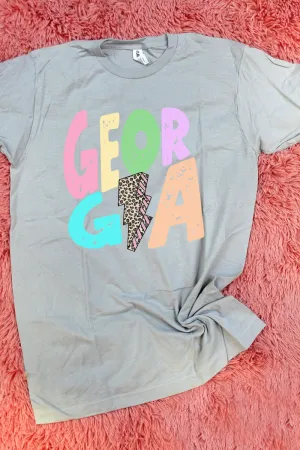 Georgia Bolt Pastel Unisex Blend Tee