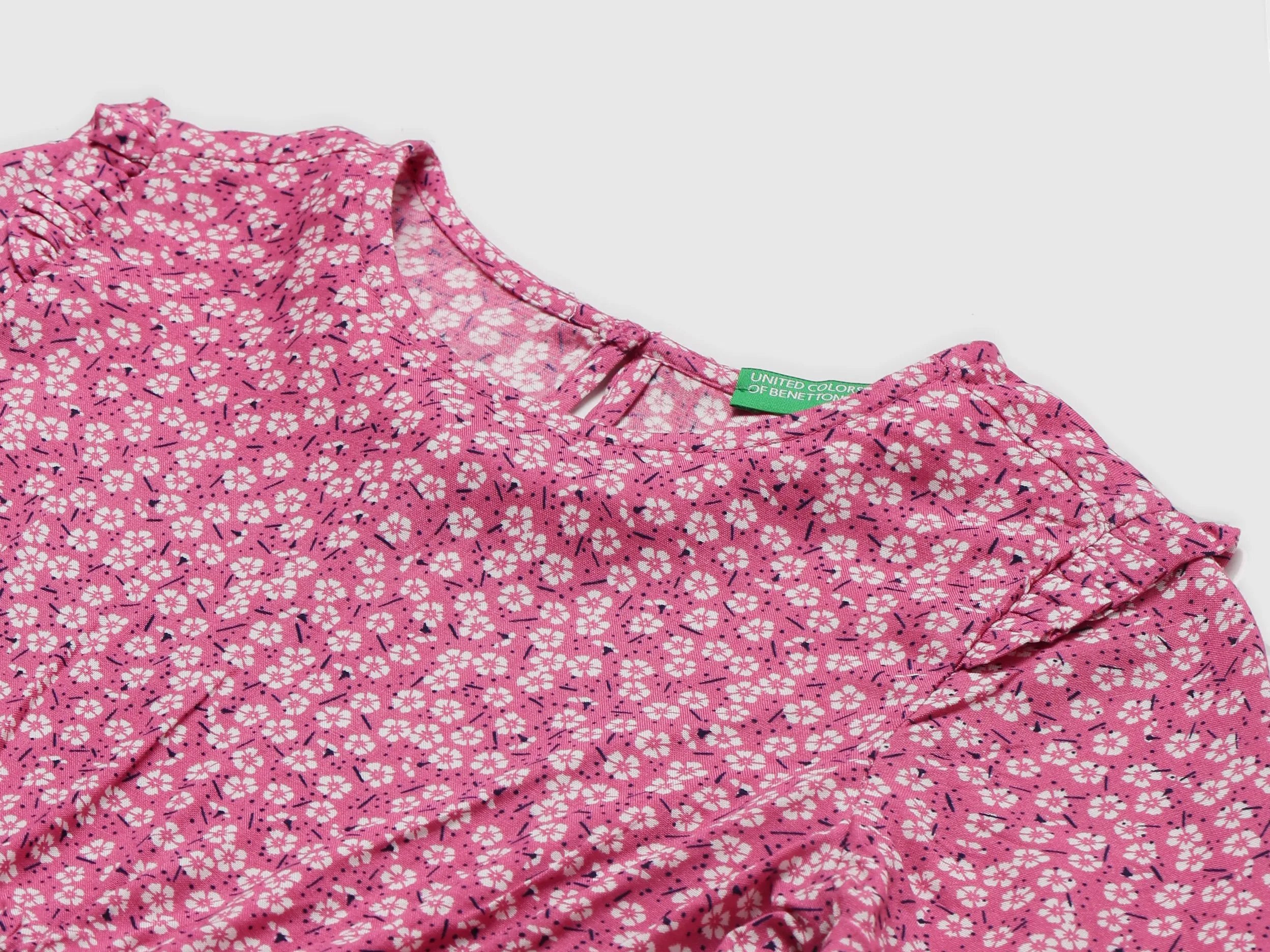 Girls Floral Pink Dress