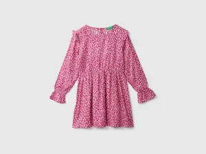 Girls Floral Pink Dress