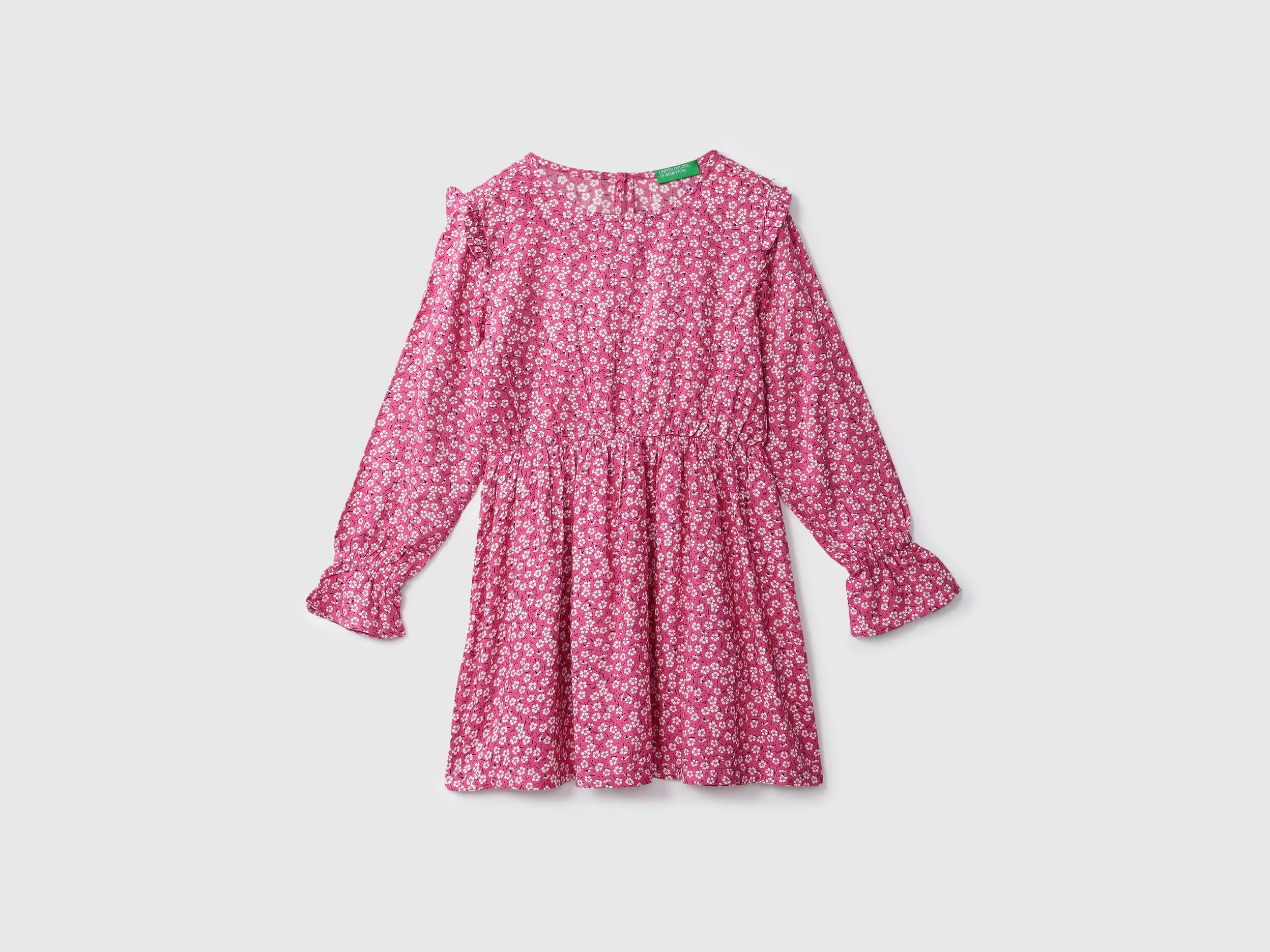 Girls Floral Pink Dress