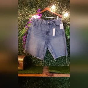 Habitual Jean Shorts- High Rise with side slit