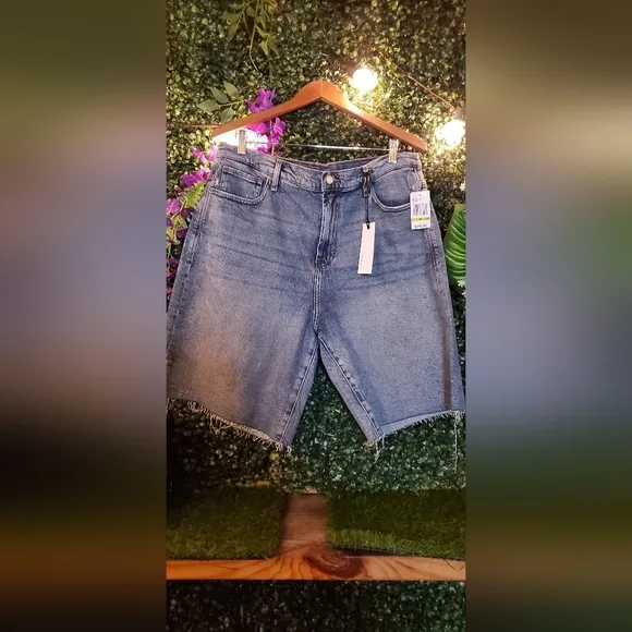 Habitual Jean Shorts- High Rise with side slit