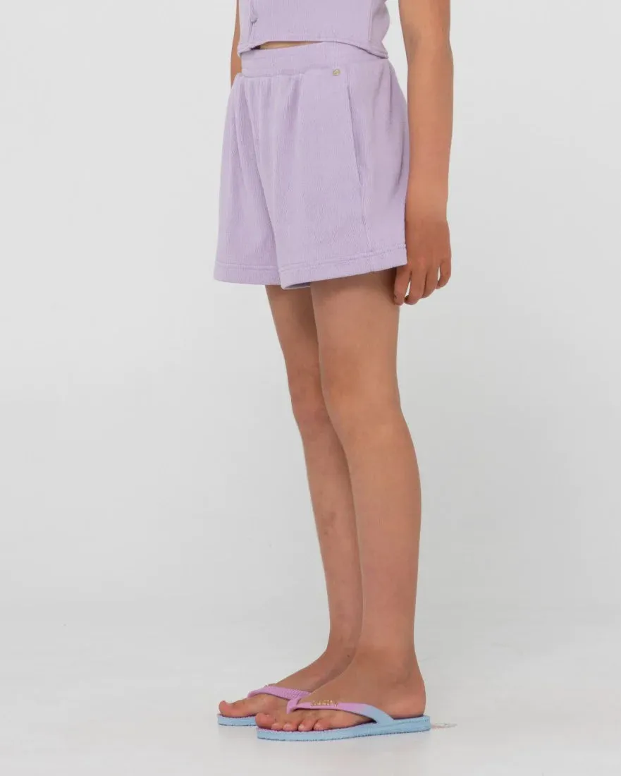Harlo Elastic Waist Shorts- Girls
