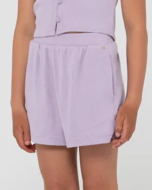 Harlo Elastic Waist Shorts- Girls