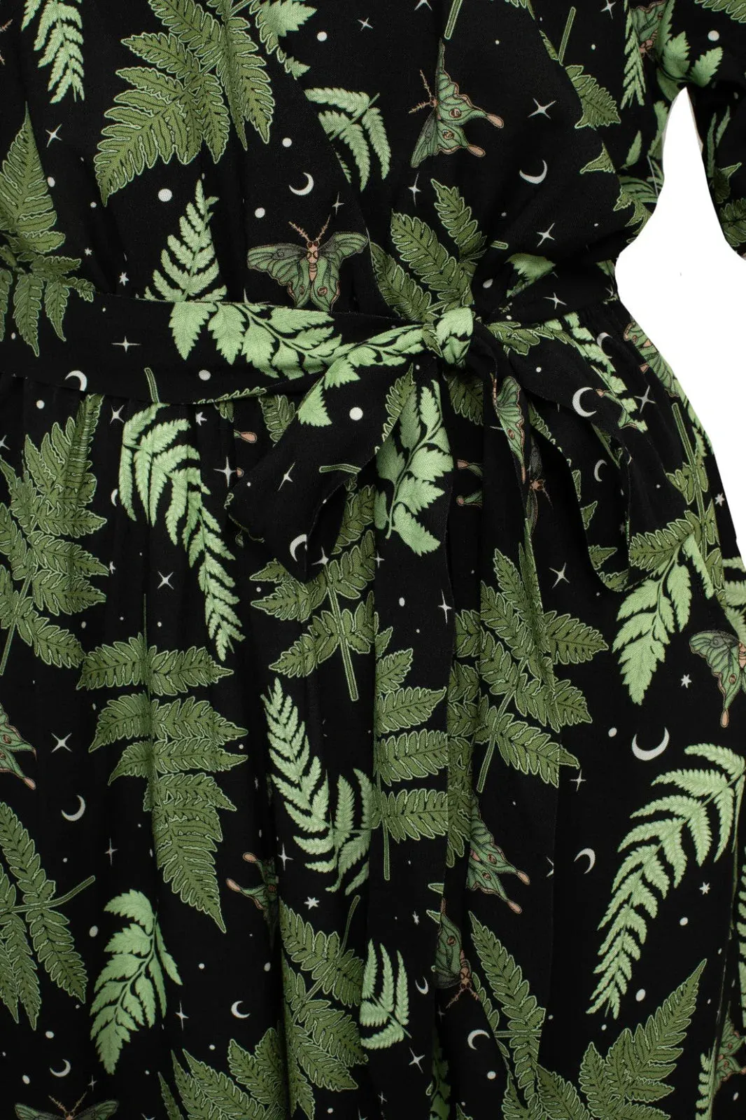 Hell Bunny Gaia Fern Print Jumpsuit