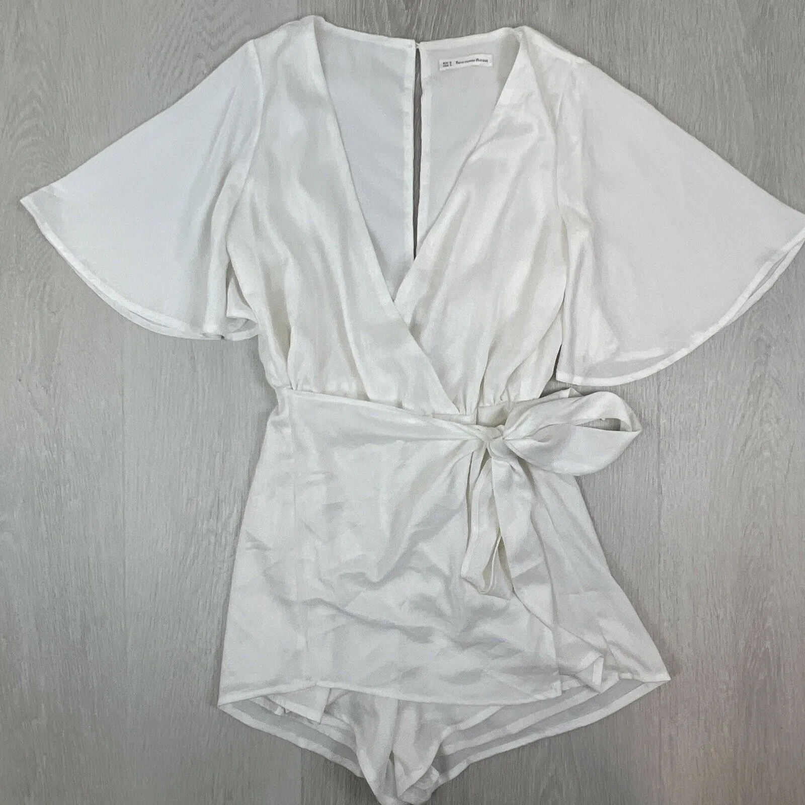 Here Comes The Sun Womens White Playsuit Size 8 / Small