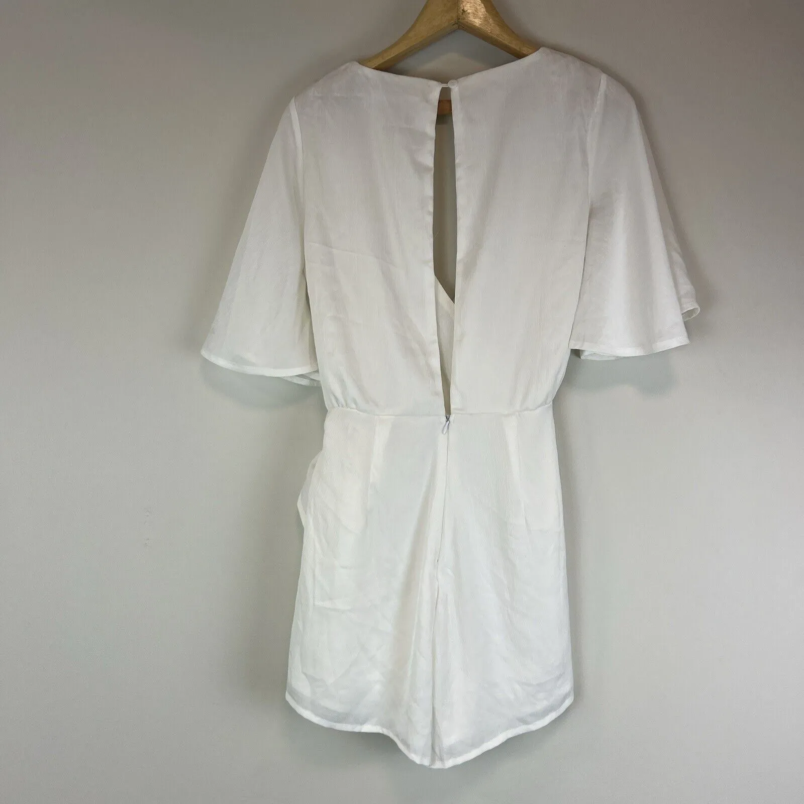Here Comes The Sun Womens White Playsuit Size 8 / Small