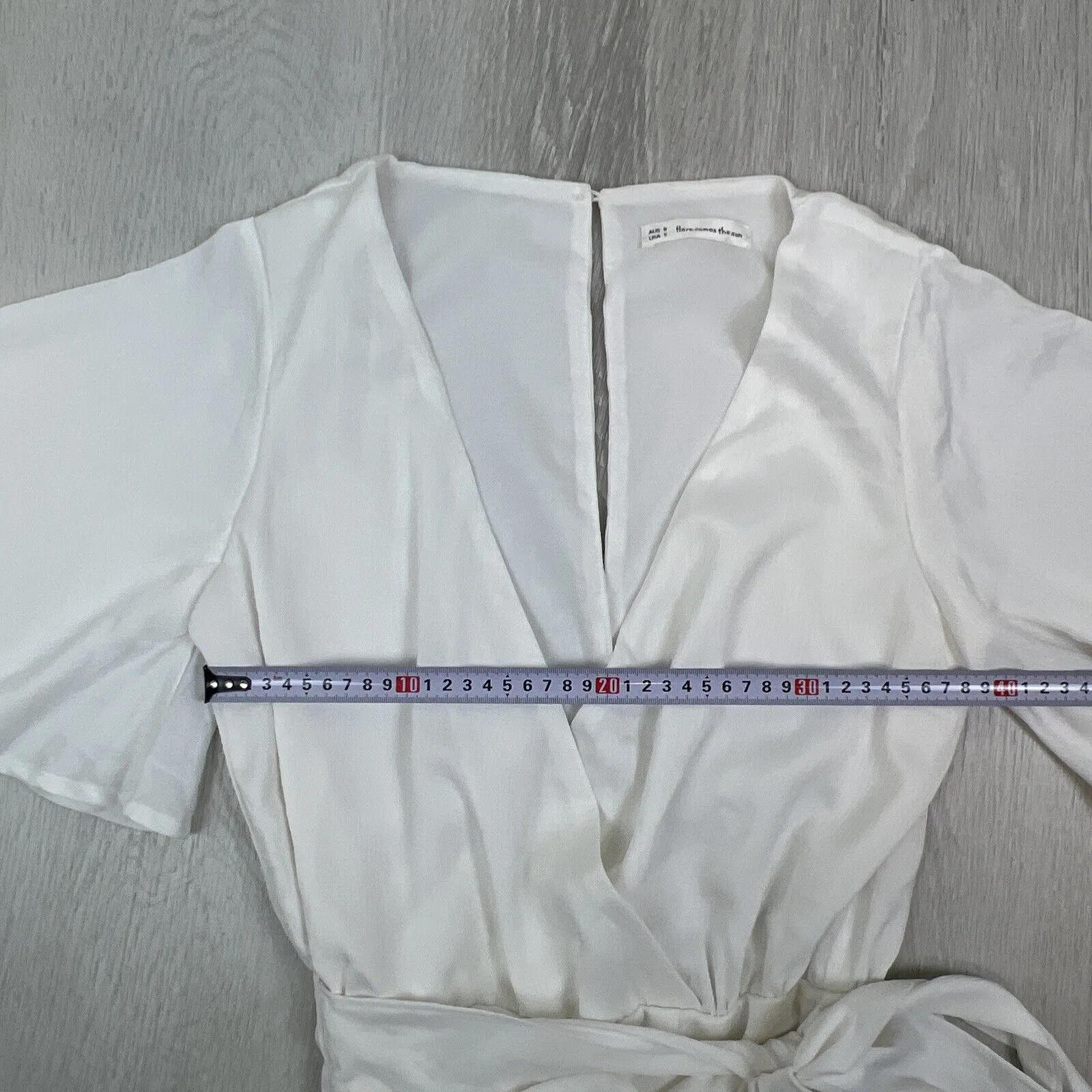 Here Comes The Sun Womens White Playsuit Size 8 / Small