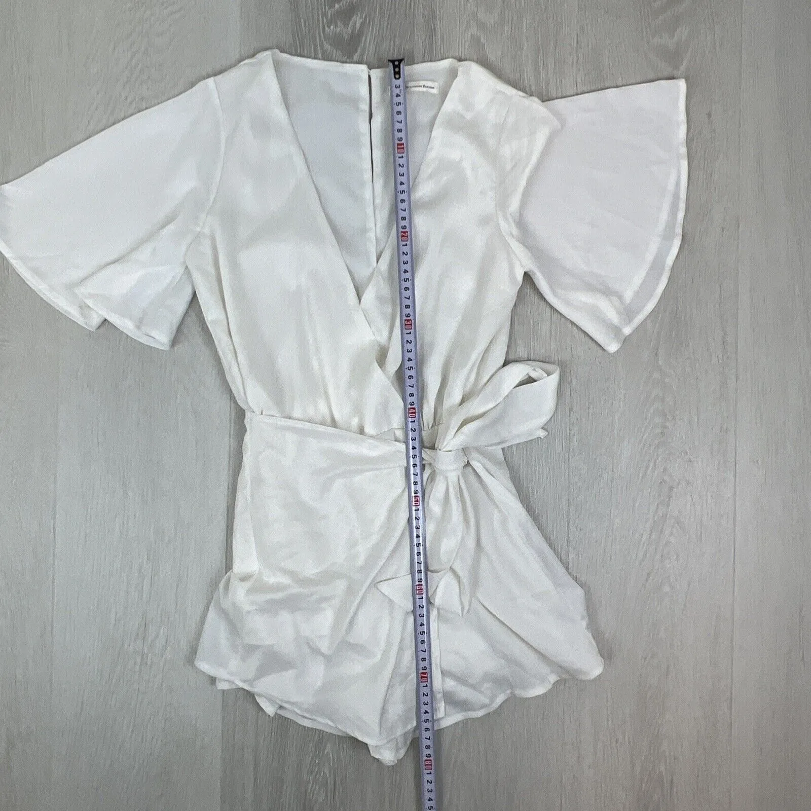 Here Comes The Sun Womens White Playsuit Size 8 / Small