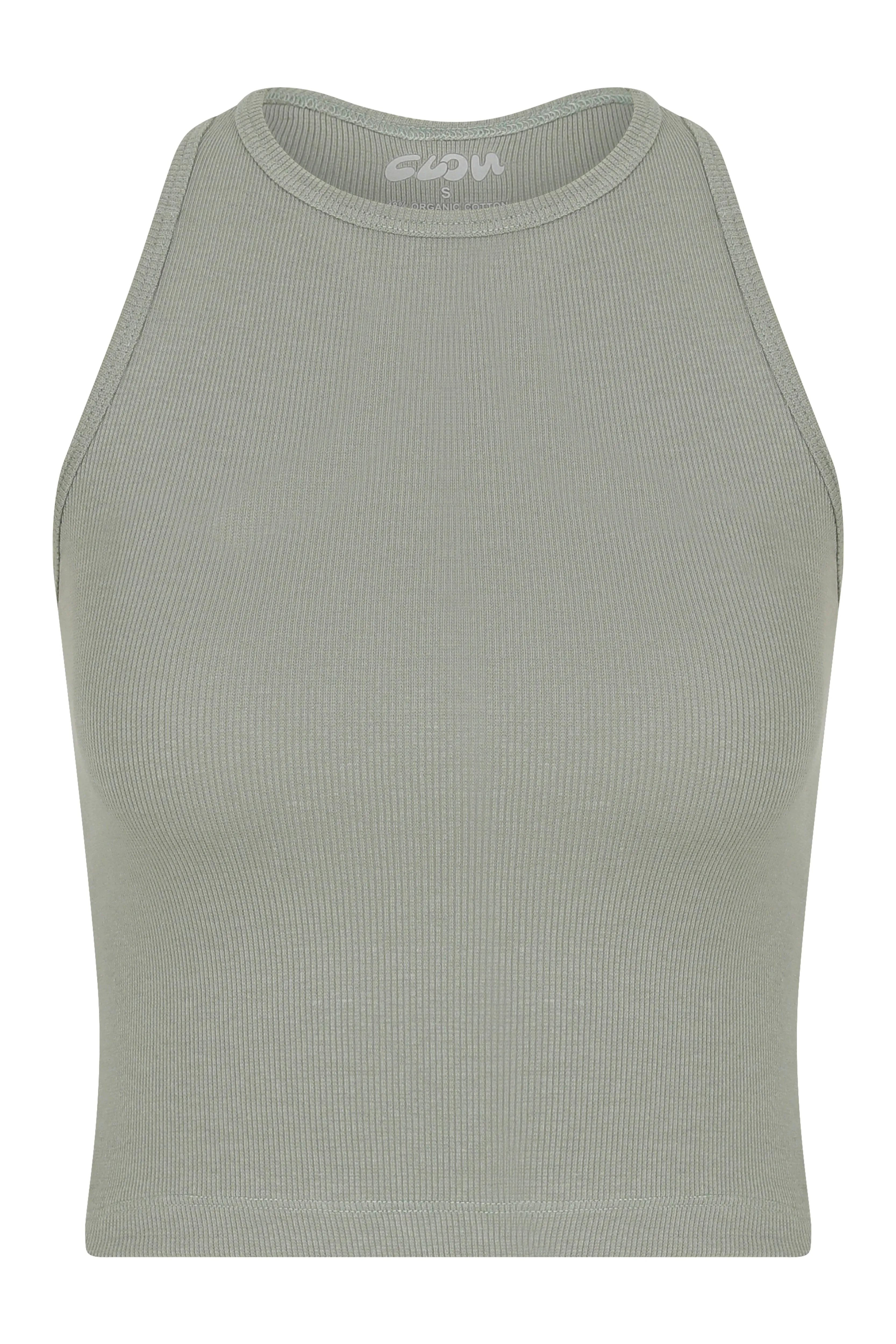 High Neck Halter Tank