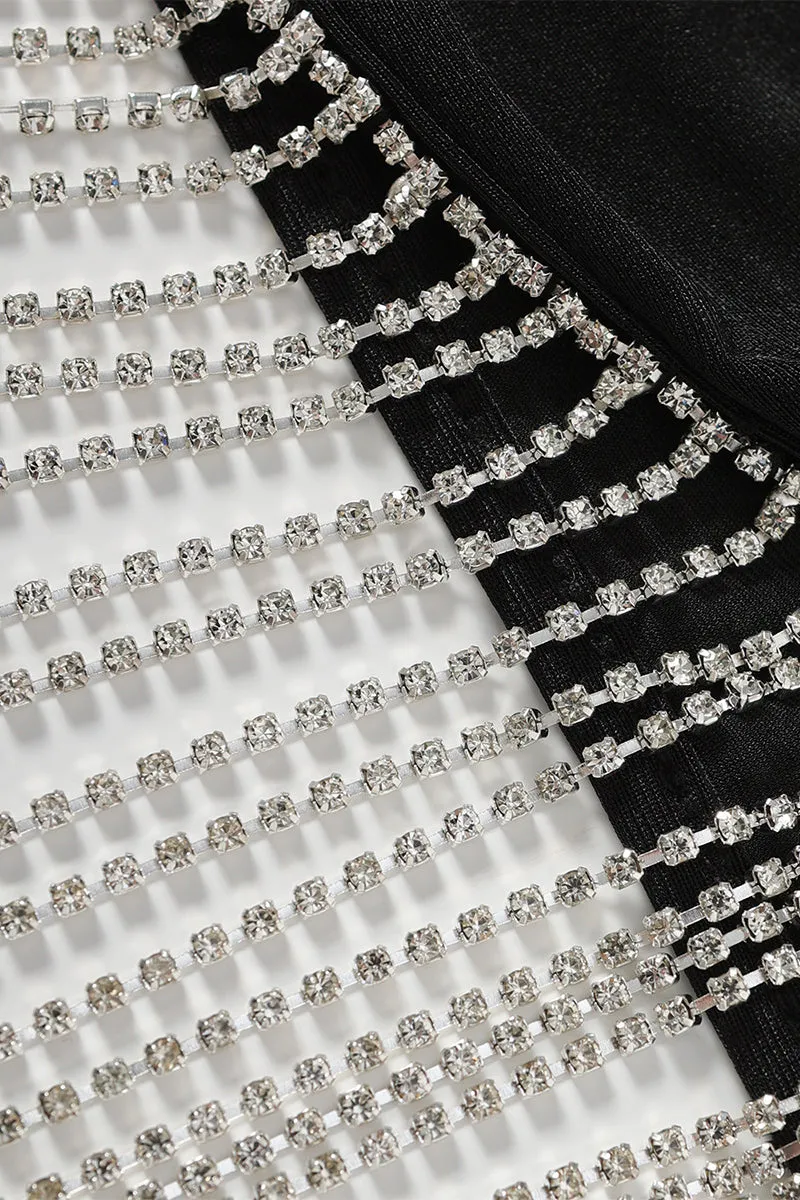HTO3065 Rhinestone Tassel Tanks