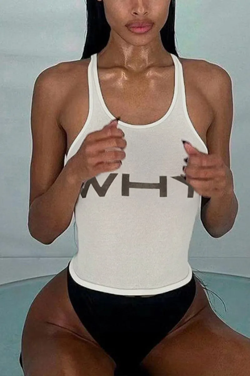 HTP1059 Letter Print Tanks