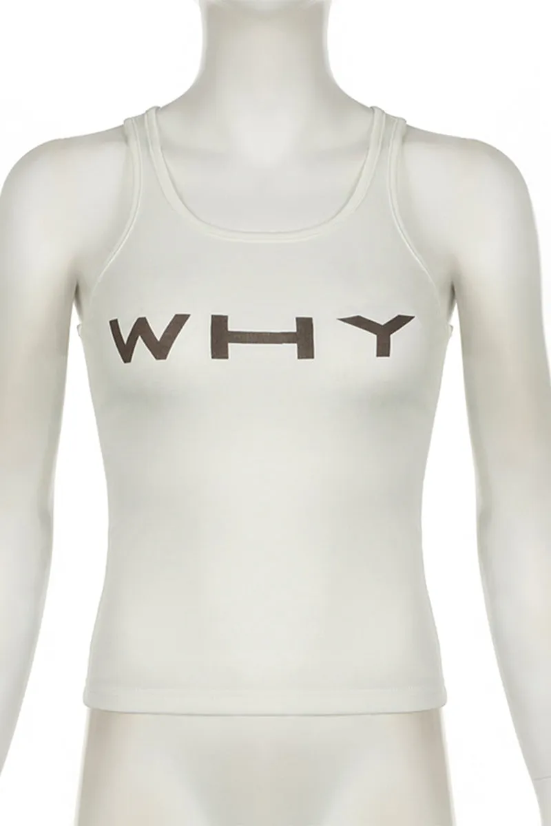 HTP1059 Letter Print Tanks