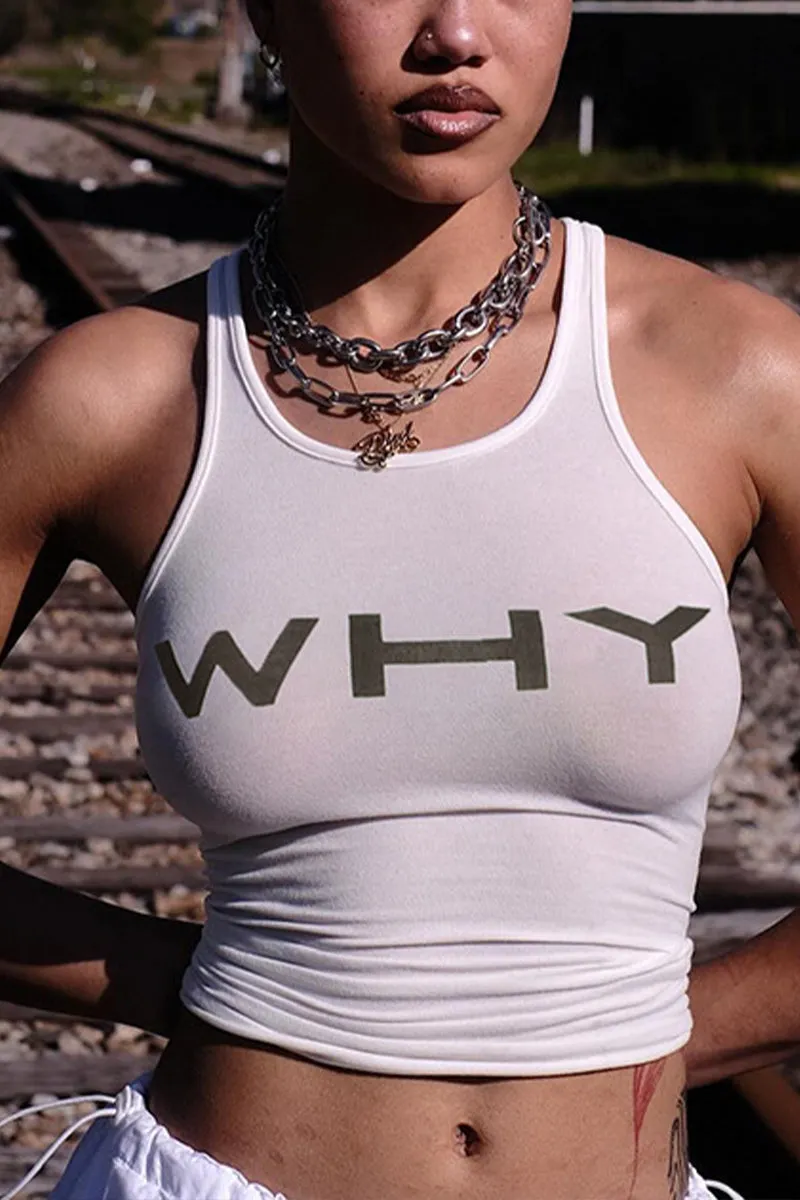 HTP1059 Letter Print Tanks