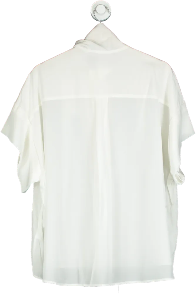 IRO Cream Asymmetric Collar Shirt UK 8