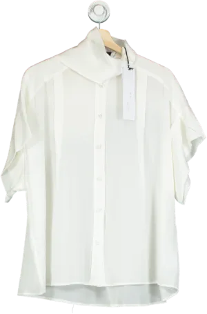 IRO Cream Asymmetric Collar Shirt UK 8