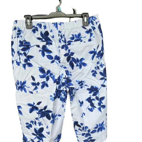 Isaac Mizrahi Live!  Women's Petite Shorts 12 Stretch Printed Pedal White