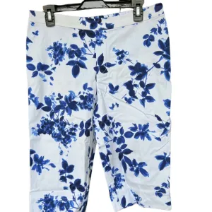 Isaac Mizrahi Live!  Women's Petite Shorts 12 Stretch Printed Pedal White