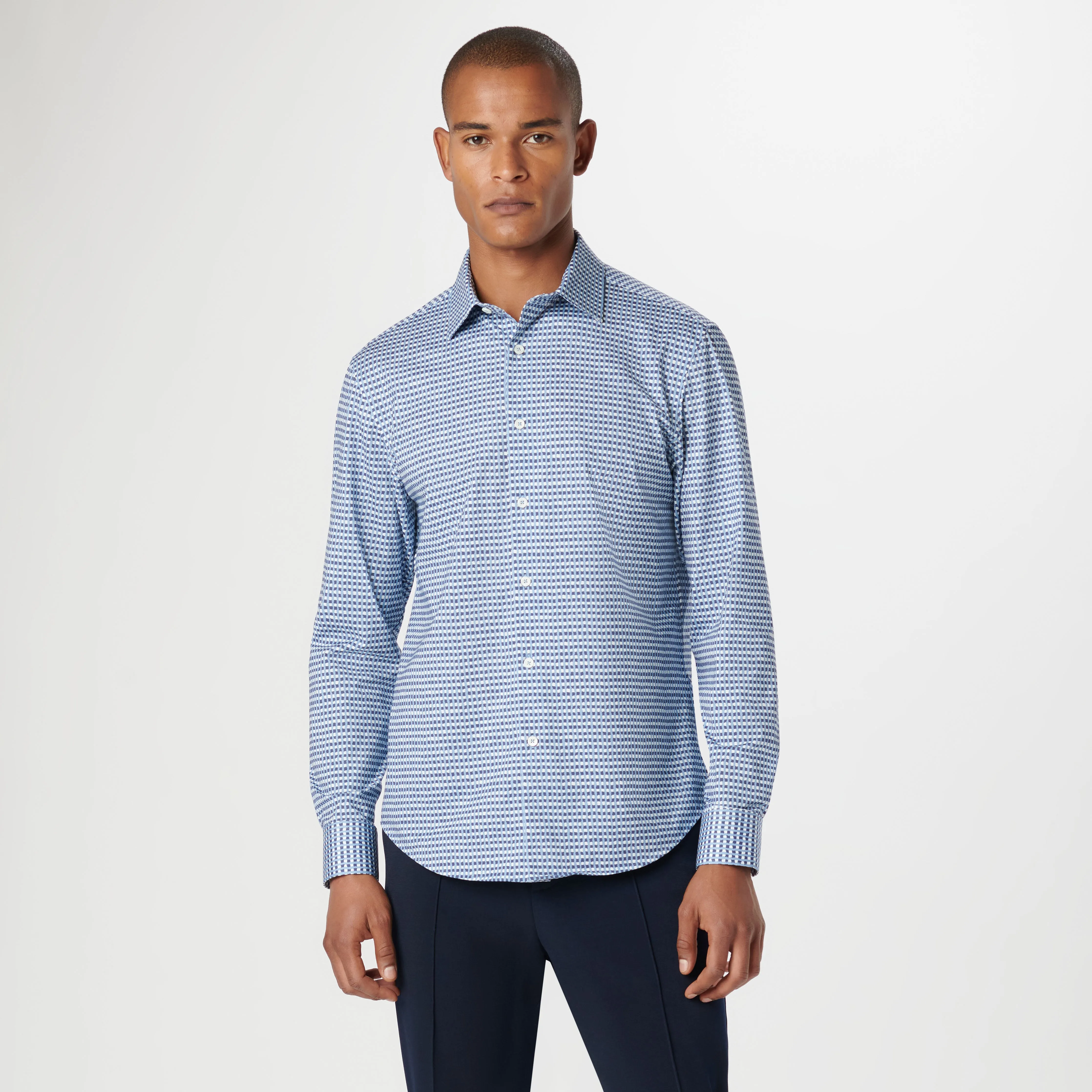 James Asymmetric Check OoohCotton Shirt