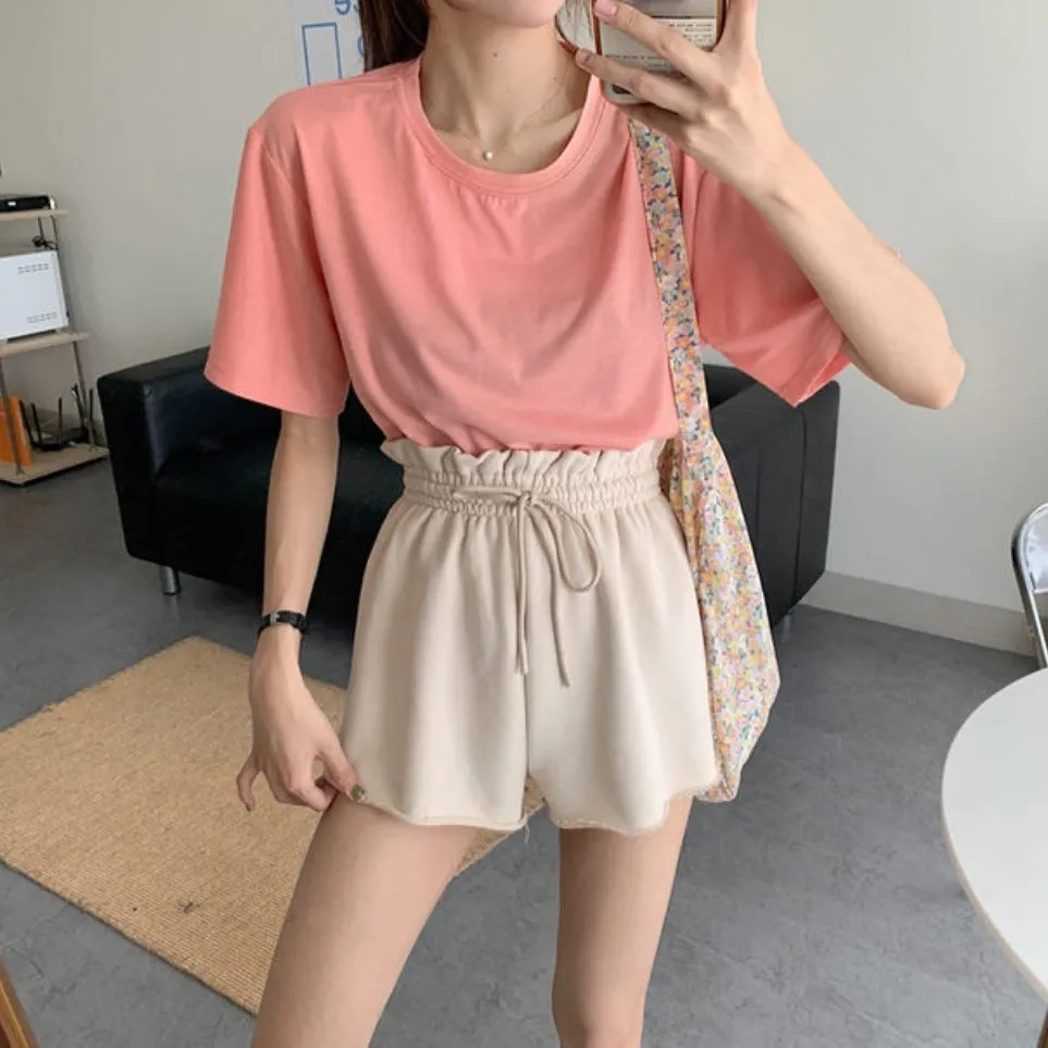 Jogger Elastic Waist Shorts