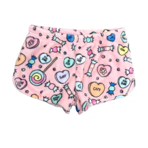 Julie & Judah Candy Heart Fleece Shorts