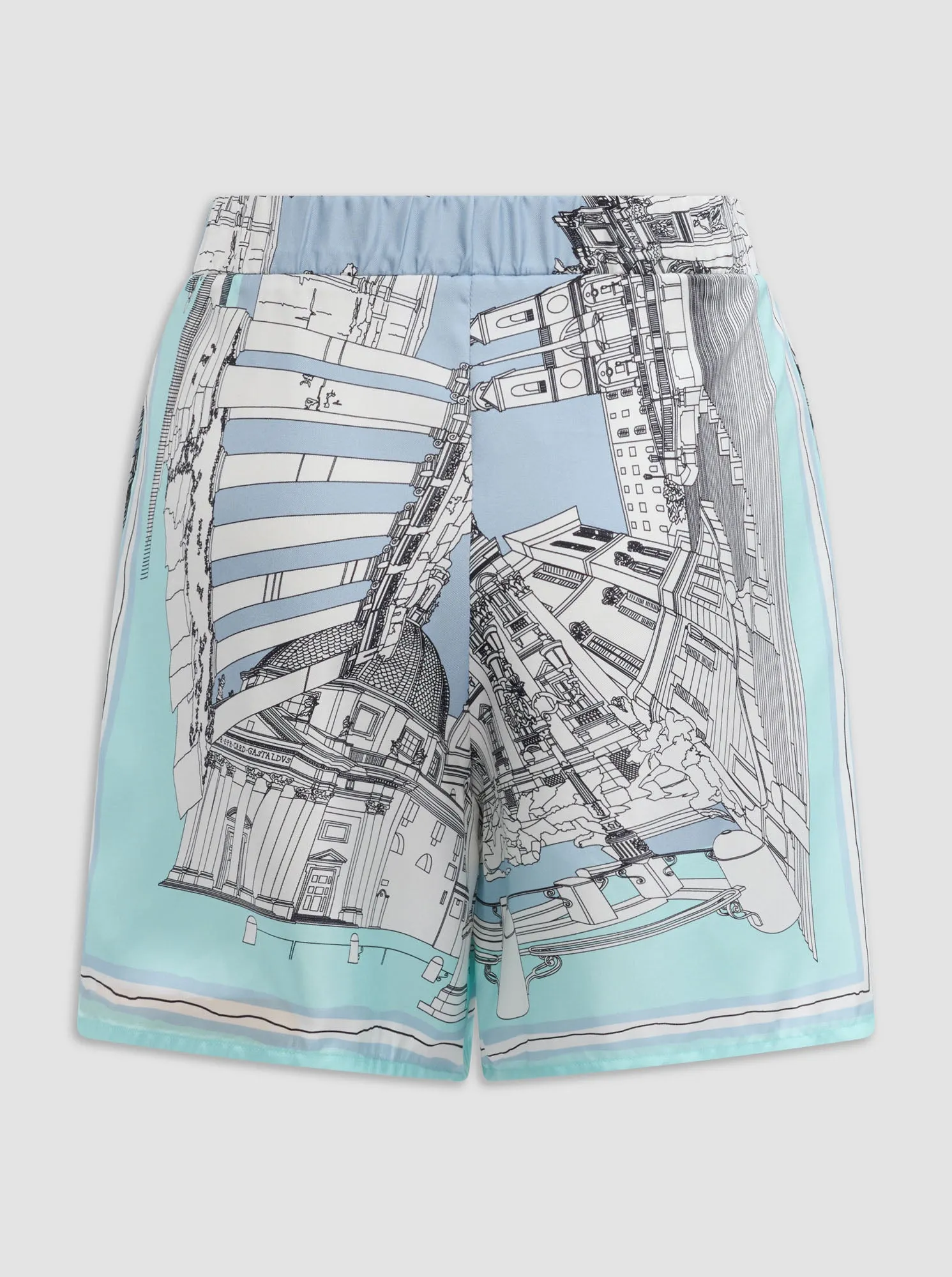 JUVIA Rome print short Turquoise