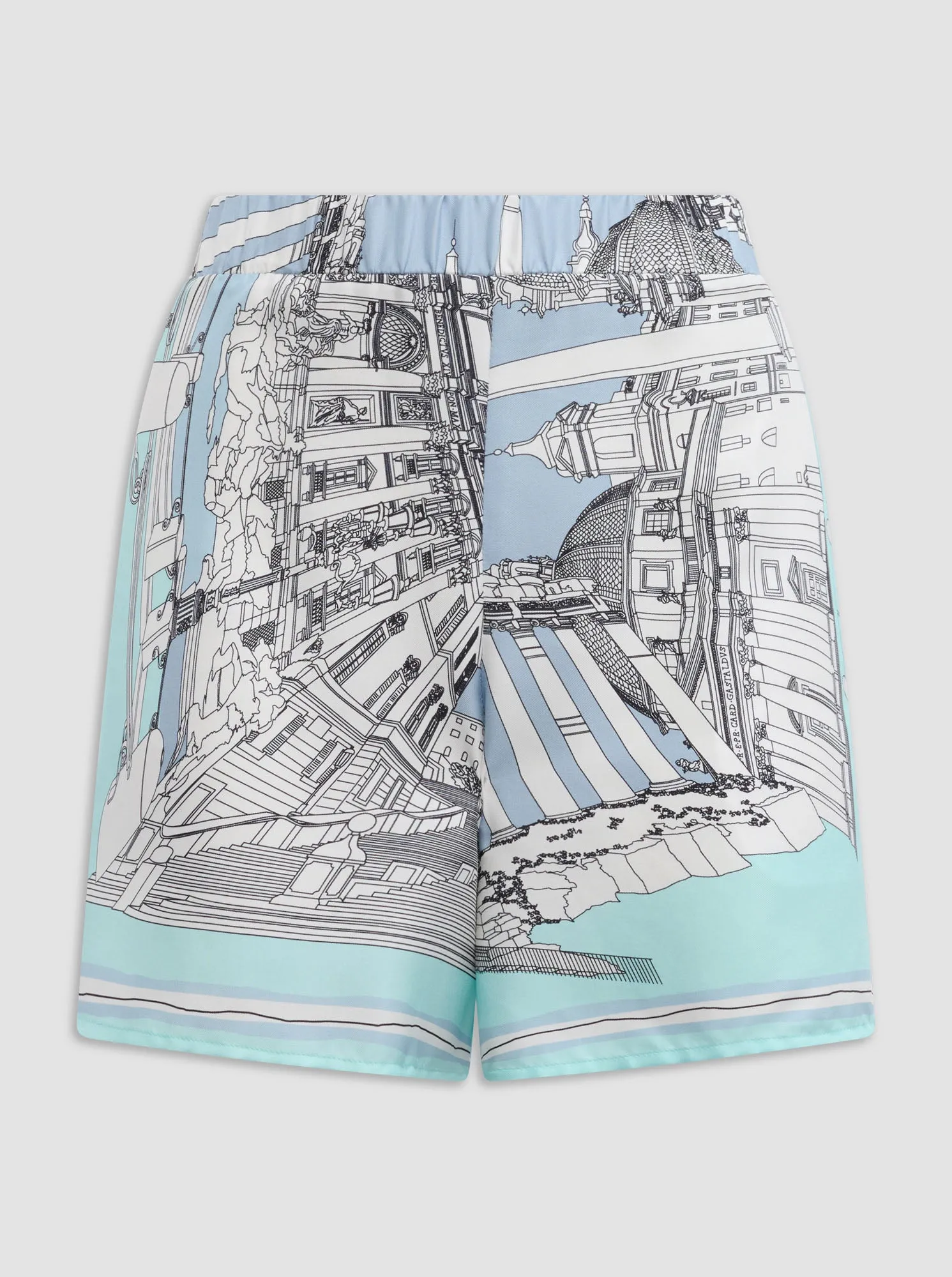 JUVIA Rome print short Turquoise