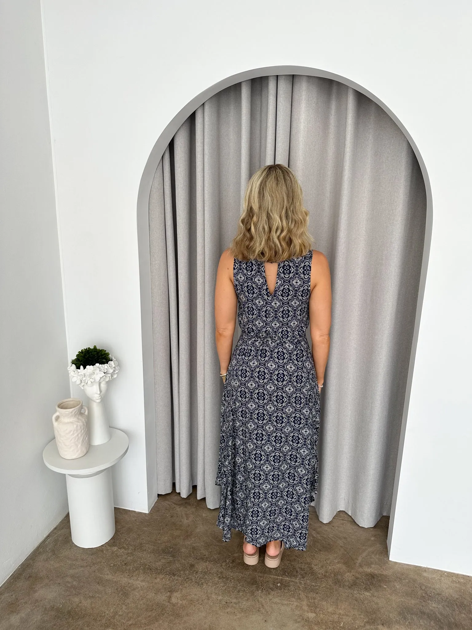 Karen Dress -Navy