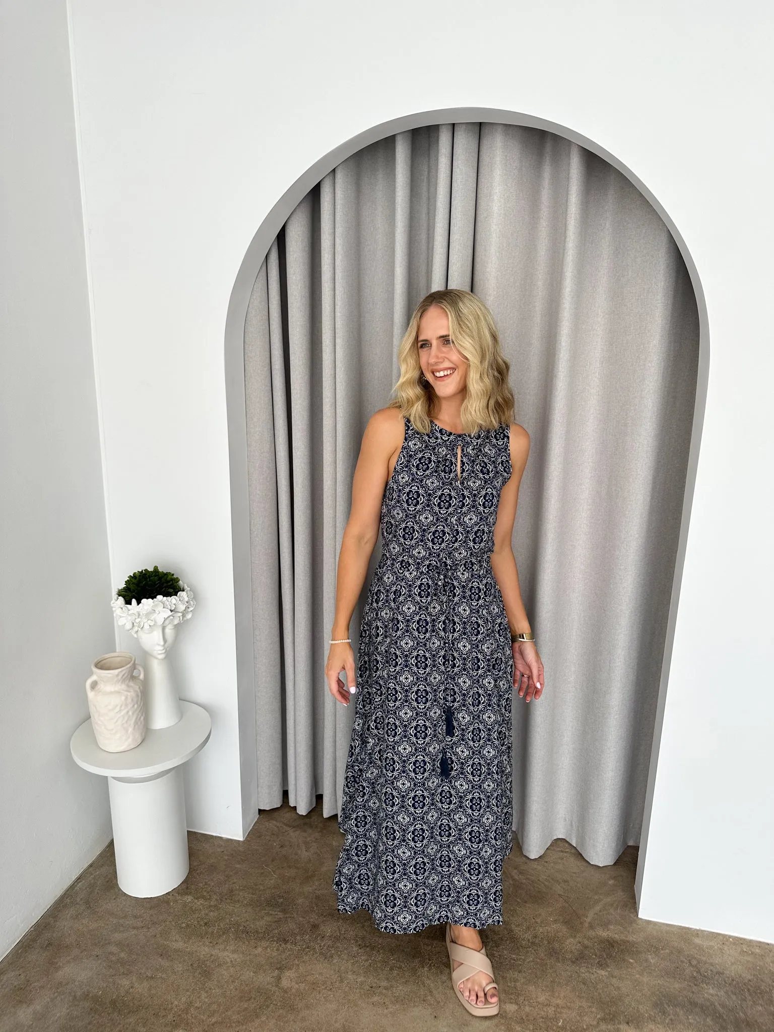 Karen Dress -Navy