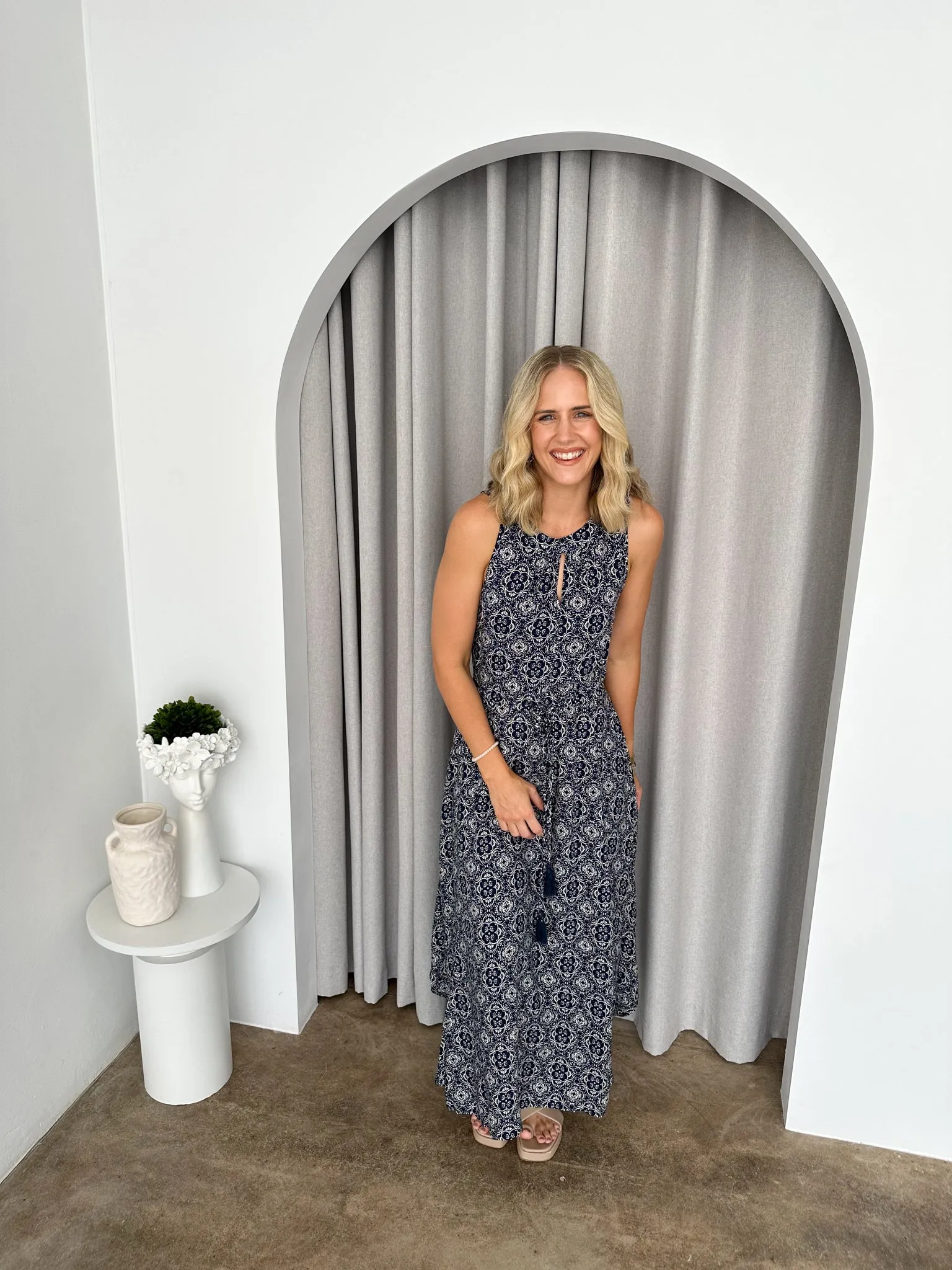 Karen Dress -Navy