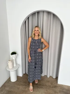 Karen Dress -Navy
