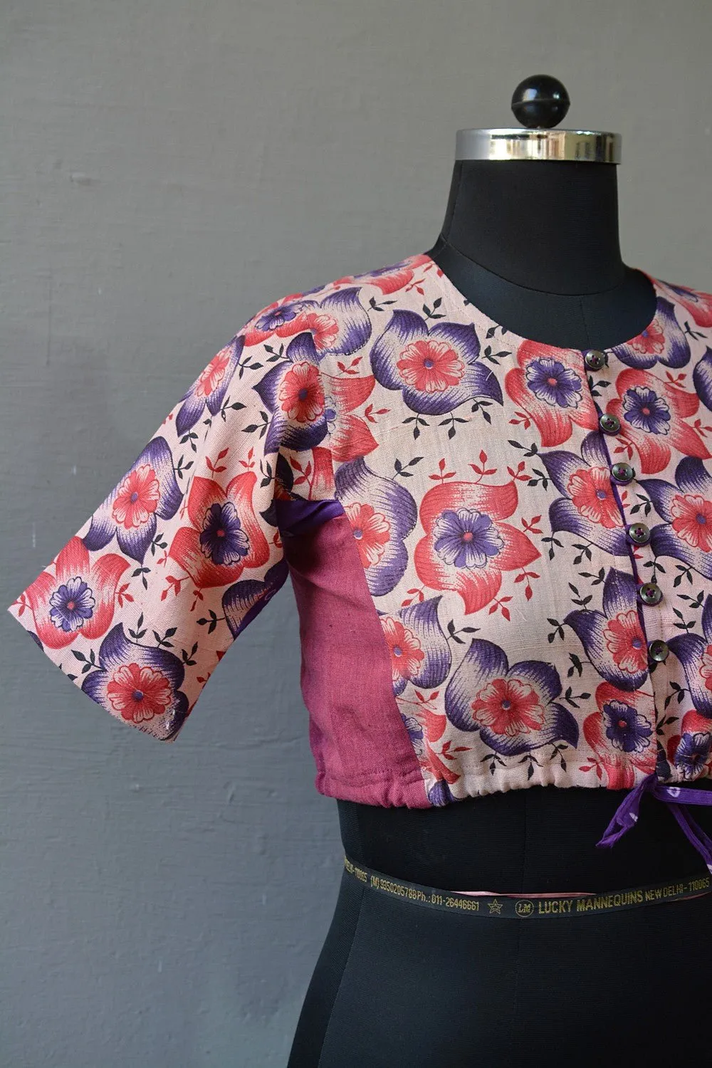 Khadi Blouse - Printed Kubsa