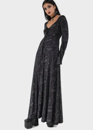Killstar Raven Shade Maxi Dress Black
