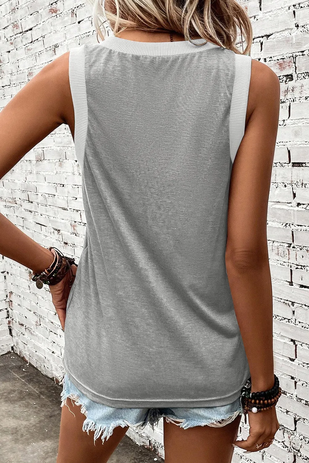 Kira V-Neck Wide Strap Tank - Online Exclusive