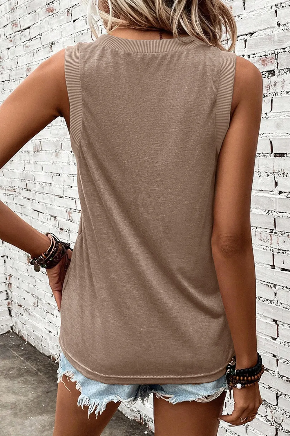 Kira V-Neck Wide Strap Tank - Online Exclusive