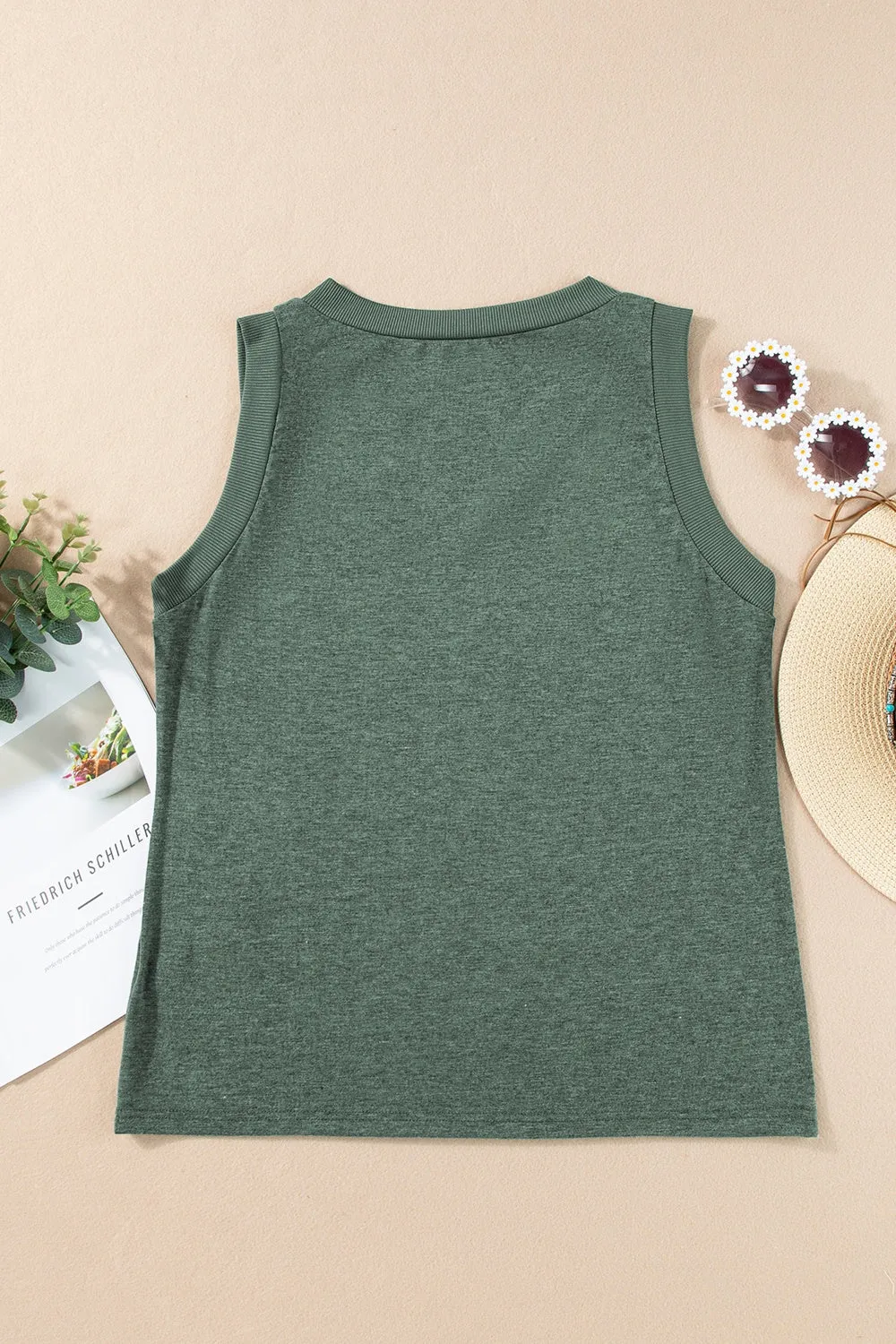 Kira V-Neck Wide Strap Tank - Online Exclusive