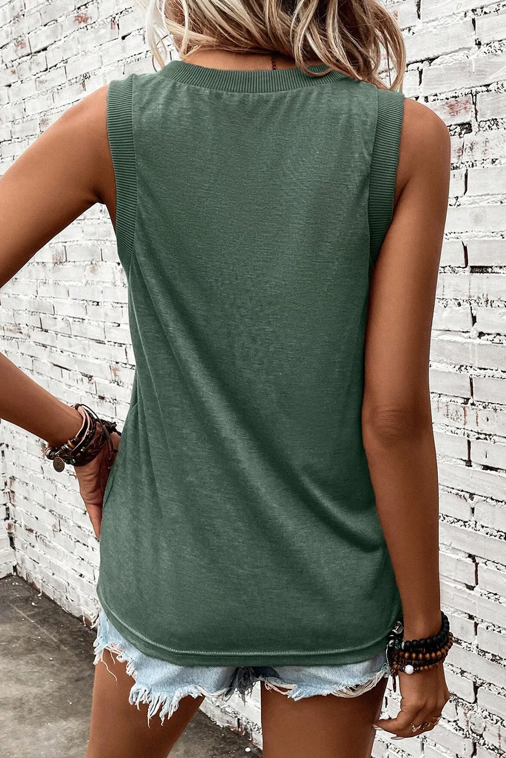 Kira V-Neck Wide Strap Tank - Online Exclusive