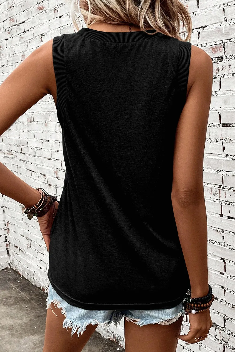 Kira V-Neck Wide Strap Tank - Online Exclusive