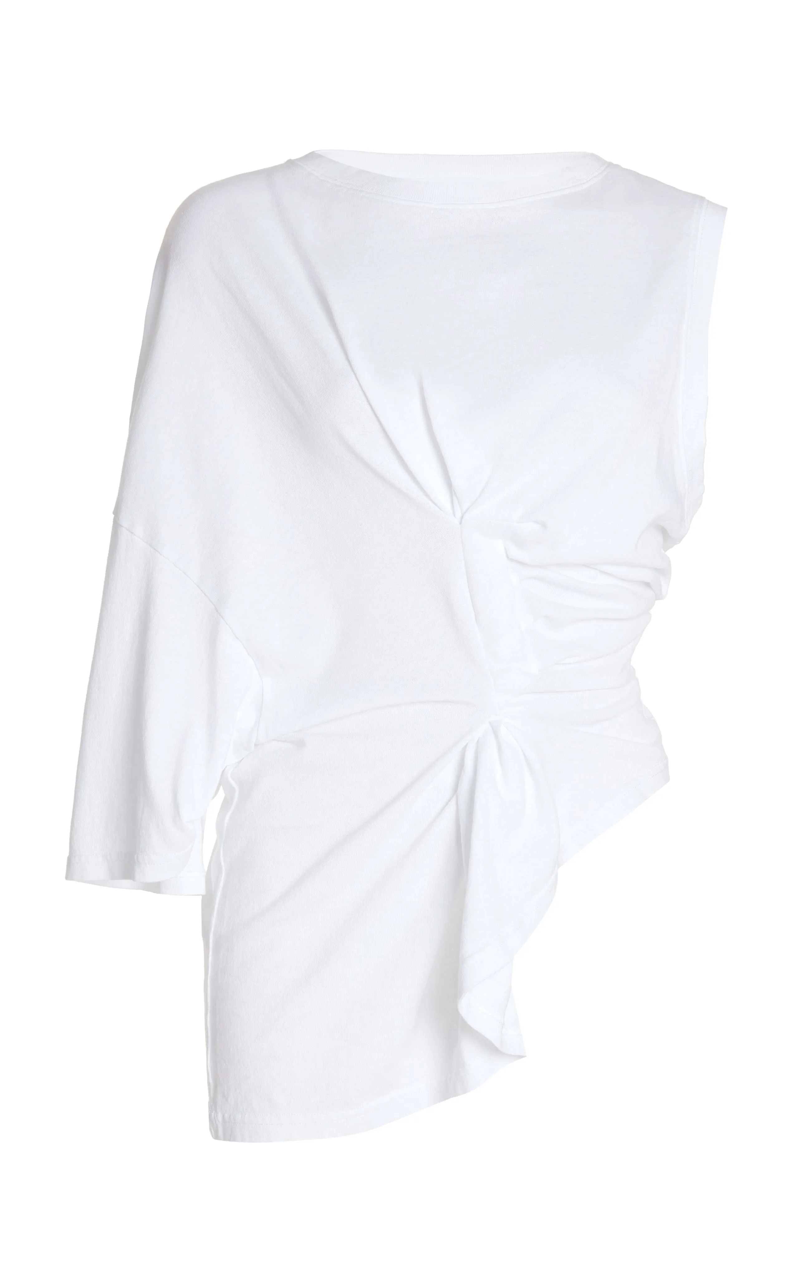 Knotted Jersey Top White