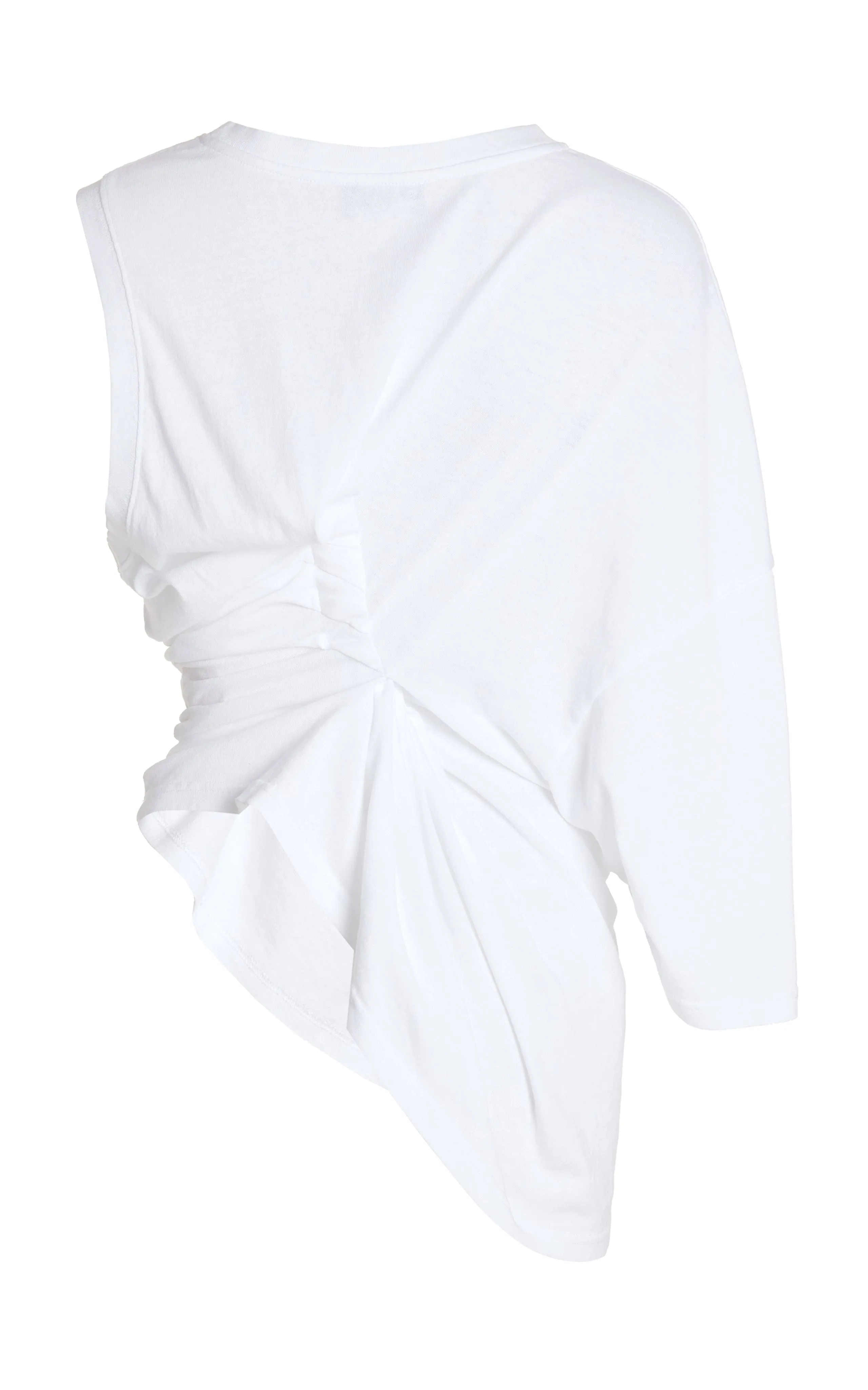 Knotted Jersey Top White